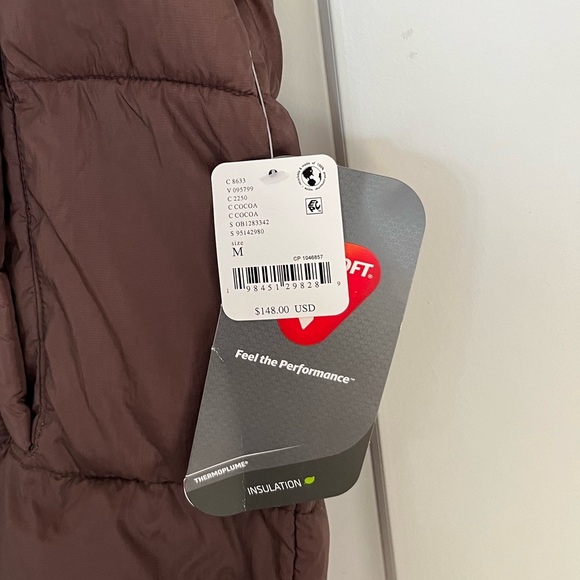 Free People In A Bubble Puffer Vest size Medium Cocoa Brown - Picture 9 of 10